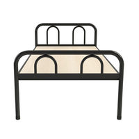 Lit simple en métal de style simple, mobilier scolaire, lit moderne pour étudiants en dortoir, pour écoles et appartements