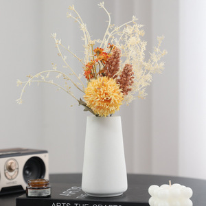 <span class=keywords><strong>Bouquet</strong></span> <span class=keywords><strong>de</strong></span> fleurs séchées modernes haut <span class=keywords><strong>de</strong></span> gamme, design chrysanthème et <span class=keywords><strong>épi</strong></span> <span class=keywords><strong>de</strong></span> <span class=keywords><strong>blé</strong></span>, fleurs artificielles réalistes faites à la main pour la maison et Pâques - Product Image 2