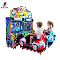 Simulateur de course automobile pour 2 joueurs, borne d'arcade à monnayeur, console métallique 480W pour enfants, écran HD pour parc d'attractions, certifié CE, garantie 1 an