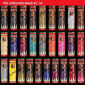 3X Pre-allungata EZ intrecciatura capelli sintetici <span class=keywords><strong>extension</strong></span> per Ombre per Ombre africano trecce facile impostazione acqua calda all'ingrosso - Product Image 4