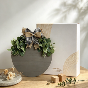 Modern Round Paulownia Wood Welcome <b>Home</b> <b>Sign</b> Wall Hanging Printed <b>Wooden</b> Plaque <b>for</b> Front Door Entryway <b>Home</b> Decoration - Product Image 5