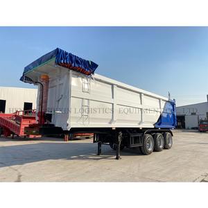 <span class=keywords><strong>Semi</strong></span>-<span class=keywords><strong>remorque</strong></span> à benne basculante arrière à 3 essieux et 12 roues, robuste, avec benne hydraulique et bâche en acier - Product Image 2