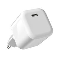 Charger Dinding Mini 20W USB C PD Fast Charging Satu Port, Adaptor Pengisi Daya Colokan US, Charger Perjalanan untuk Ponsel dan Tablet, OEM OTP