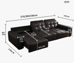 Italian Modern Luxury Pull Out Function Leather Chair Recliner With Cup Holder Body YH231 Swing Rocking Function Metal - Product Image 6