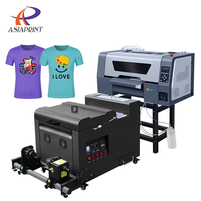 Inkjet Printer A3 Dtf Printer Xp600 2 Print Head With A3 Powder Shaking Dryer Machine for T-shirt