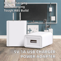 SIMSUKIAN OEM ABS QC2.0 USB Wall Charger Colokan AS 5V/1A 5W 12V/2A 6W Kabel Lipat Dapat Ditarik Perlindungan OTP Ponsel