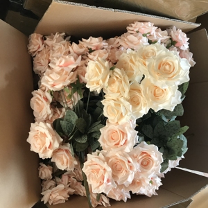 ورد صناعي J-0402 الأكثر مبيعًا، زهور حريرية، باقة زفاف، ديكور، وردة صناعية - Product Image 2