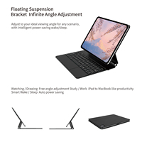 Funda con Teclado Magnético para iPad Pro 12.9 de 5.ª Generación, con Panel Táctil, Retroiluminación LED Inalámbrica de 3 Niveles