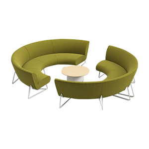 Ensemble de canapés de conférence modernes et contemporains avec revêtement en tissu et base en métal pour hôtels, appartements et espaces publics - Product Image 4