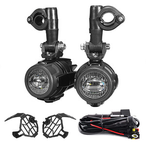 Luces Antiniebla Delanteras para Ninja400/<span class=keywords><strong>650</strong></span>/250/300 Z1000 Z1000SX <span class=keywords><strong>ER6</strong></span> ER6F, Lámpara Auxiliar de Conducción con Protectores, Kit de Cables y Relé - Product Image 1