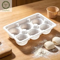 Barquette en plastique PP jetable pour gâteaux, pâtisseries, pain et desserts