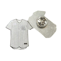 Gorras de Béisbol Estilo Deportivo Populares al por Mayor con Insignias Decoradas Novedad Pin Esmaltado de Equipo de Béisbol de Metal Decorado en Stock