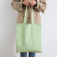 Nouveaux sacs à bandoulière durables en coton biologique écologique double face et double usage, sac à main en toile de lin de 12 oz, sac fourre-tout pour femme