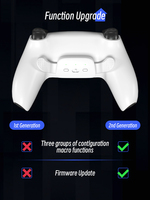 Nouveau bouton arrière pour carte de mise à niveau du contrôleur PS5 Kit de remap de cartographie de coque arrière repensé pour accessoires de jeu de joystick PS5