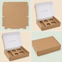 Boîte d'expédition personnalisée en carton ondulé Kraft avec insert sur mesure pour produits cosmétiques et soins de la peau – Vente en gros directe usine OEM