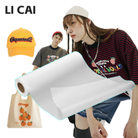 Papier de sublimation thermique Licai transparent résistant à la déchirure pour imprimante jet d'encre, rouleaux de 50g pour tissu