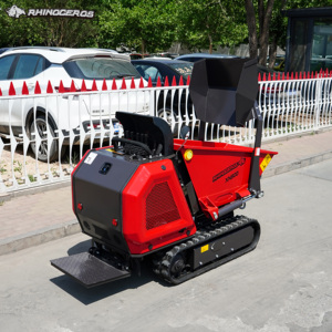 Minidumper <span class=keywords><strong>de</strong></span> orugas Rhinoceros XN800 con motor diésel Kubota <span class=keywords><strong>de</strong></span> 800 kg, cargadora <span class=keywords><strong>de</strong></span> orugas con elevación hidráulica, carretilla para granja, huerto y paisajismo - Product Image 1