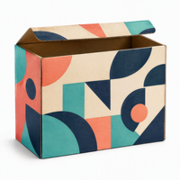 Boîte d'expédition en carton ondulé personnalisée, impression couleur, logo, boîte d'expédition en carton, vente en gros, boîte postale en kraft, OEM