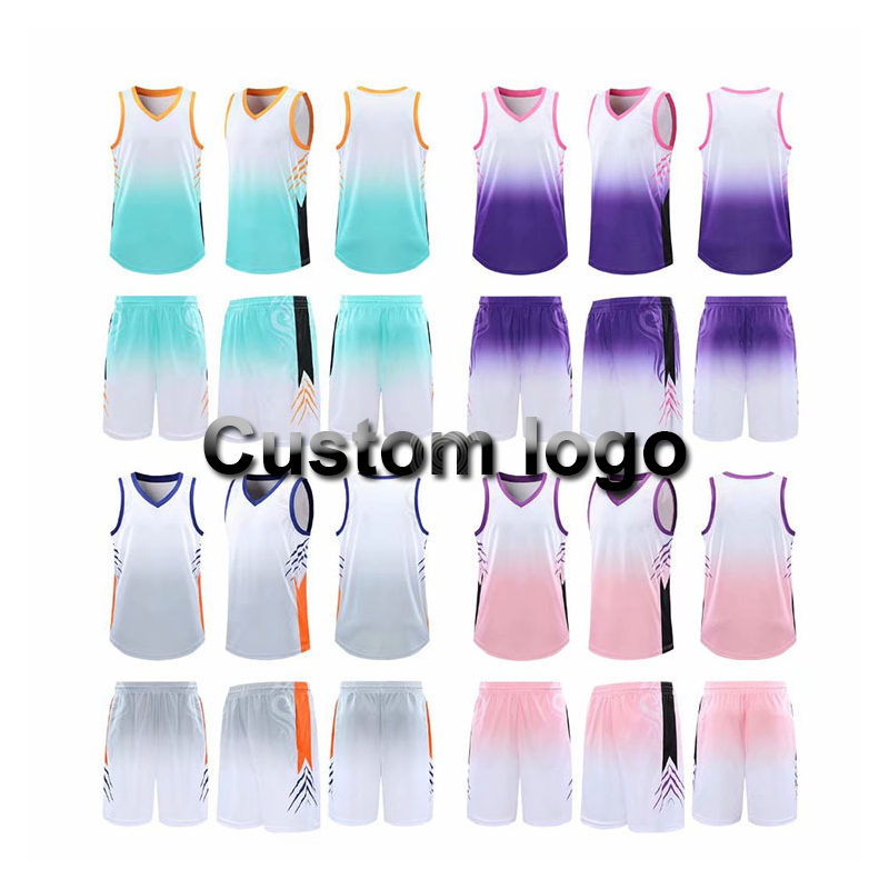 Унисекс, большие размеры, пустая командная баскетбольная майка, Спортивная рубашка, спортивный комплект из двух предметов, бейсбольные майки с градиентом на заказ