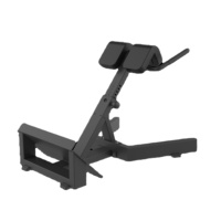 Chaise romaine réglable de machine de forme physique commerciale de logo personnalisé banc de gymnastique avec le banc plat en cuir et l'extension arrière pour la formation