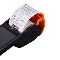 Terminal POS Portátil Inteligente Android de 5.5 Pulgadas con Escáner de Códigos de Barras NFC QR e Impresora Térmica de 58 mm para Restaurantes