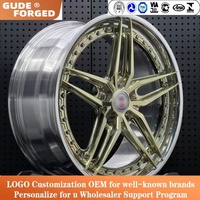 Jantes en alliage GUDE forgées à cinq branches, finition complète, neuves, 5x112 5x1143, 18-20 pouces, 2 pièces, pour Mercedes HR W210, pour M3/M2