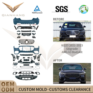 Kit carrosserie W223 S63 <span class=keywords><strong>AMG</strong></span> pour Classe S 2021+, conversion de style de base vers <span class=keywords><strong>AMG</strong></span>, kit de mise à niveau S400 S500 S580 A223 885 39 01 - Product Image 2