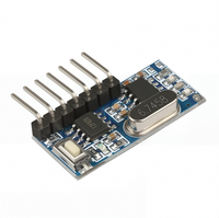 Module récepteur RF sans fil 433 MHz avec décodeur de code d'apprentissage, sortie 4 canaux, kit DIY pour l'encodage de télécommande 1527