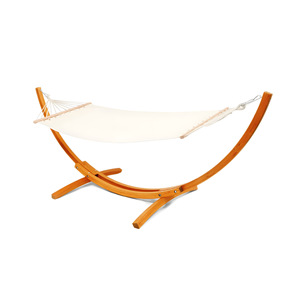 <span class=keywords><strong>Hamaca</strong></span> Moderna Individual con Soporte de <span class=keywords><strong>Madera</strong></span> para <span class=keywords><strong>Terraza</strong></span>, Balcón, Patio, Jardín, Hogar, Vacaciones, Cama Columpio Relajante - Product Image 4
