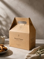 Boîte à Gable Haut de Gamme Premium, Emballage Cadeau Alimentaire de Luxe, Fournisseur de Boîtes en Papier Kraft, Fabricant en Gros, Fournisseur de Logos Personnalisés