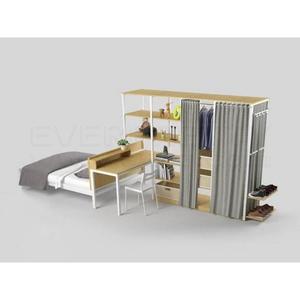 Nội Thất Ký Túc Xá Khách Sạn Kệ Khung Kim Loại Giường Gác Xép Có Sofa - Product Image 5