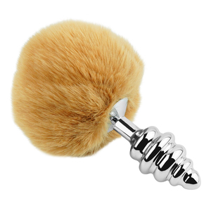 DongKai Best seller <span class=keywords><strong>Amazon</strong></span> Adult Rainbow Tail para juego anal, accesorio de disfraz de juego de rol en forma de cola de zorro, juguete sexual Bdsm tapón anal - Product Image 6