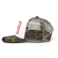 Gorra Trucker de 5 Paneles de Malla de Camuflaje Transpirable de Alta Calidad para Hombre, con Logotipo Bordado Personalizado, Gorra de Béisbol para Exteriores