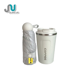 Coffret Cadeau : Bouteille Isotherme en Acier Inoxydable avec Parapluie, Double Paroi Isolée – Cadeaux Promotionnels d'Entreprise en Gros, Kits Cadeaux d'Affaires - Product Image 3
