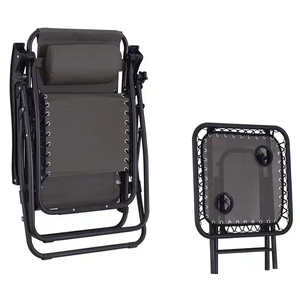 Silla reclinable y plegable para exteriores, patio <span class=keywords><strong>de</strong></span> ocio, pesca, <span class=keywords><strong>dormir</strong></span>, Ajuste libre, cero gravedad, <span class=keywords><strong>bajo</strong></span> ruido, juego <span class=keywords><strong>de</strong></span> mesa - Product Image 4
