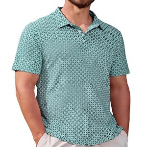 Polo de Golf para Hombre, Corte Ajustado, Secado Rápido, Estampado, Transpirable, Tejido Elástico en 4 Direcciones, Absorbe la Humedad, Bolsillo en el Pecho, Diseño con Ventilación Lateral - Product Image 6