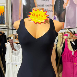 Body compressivo modellante con 3 livelli di compressione, colore carne, tinta unita, per donna, post-operatorio, all'ingrosso - Product Image 3
