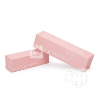 Petite boîte pliante en papier blanc pour cartes Boîte de papier d'emballage de brillant à lèvres transparent de fabricant personnalisé OEM/ODM