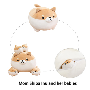 Muñeco de Peluche Personalizado de Animales de Dibujos Animados, Foca, <span class=keywords><strong>Shiba</strong></span> <span class=keywords><strong>Inu</strong></span>, Almohada Suave para Bebés y Niños, Regalo de Cumpleaños, Algodón PP, Alivio del Estrés - Product Image 2