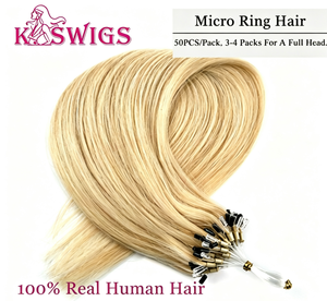 Extensions de cheveux naturels Remy vierges à micro-anneaux, de 12 à 40 pouces, couleur T, couleur P, balayage, mèches, cheveux humains véritables pour usage professionnel en salon - Product Image 4