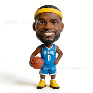 Custom Basketball Star <b>Bobblehead</b> Figurine Resin Collectible Doll For Fans Decorations Unisex Gift - Product Image 1