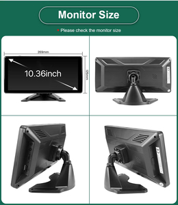 GreenYi 10.36 pouces 4CH écran divisé angle mort BSD alarme <span class=keywords><strong>embarquée</strong></span> DVR enregistreur vidéo moniteur 170 ° AHD1080P caméra <span class=keywords><strong>pour</strong></span> RV/camion/bus - Product Image 3