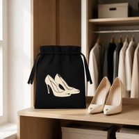 Sac à poussière personnalisé en toile de coton biologique pour chaussures, sac promotionnel écologique pour le shopping, cadeau, chapeau, emballage de cheveux, pochette en mousseline avec cordon de serrage