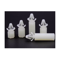 Colonne de support d'isolation à fond plat de type loquet de carte de circuit imprimé en nylon plastique