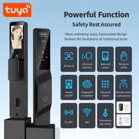 Serrure de porte intelligente WiFi avec reconnaissance faciale 3D automatique, application Tuya, interphone et empreinte digitale, vente directe usine & Plam PST-DDL9-TY