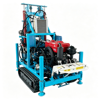 Machine de forage de puits d'eau professionnelle de 150 m de profondeur, équipement de forage de puits d'eau à performance stable pour la construction