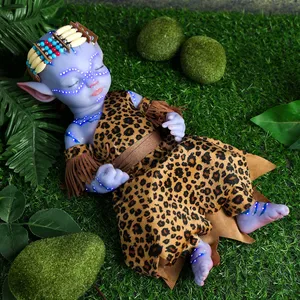 Muñecas Reborn Babeside Landes <span class=keywords><strong>de</strong></span> 16'' <span class=keywords><strong>de</strong></span> <span class=keywords><strong>Silicona</strong></span> Suave <span class=keywords><strong>de</strong></span> Cuerpo Completo, Muñecas Recién Nacidas Realistas <span class=keywords><strong>de</strong></span> <span class=keywords><strong>Avatar</strong></span> Alienígena Niña Durmiendo - Product Image 2