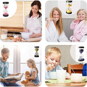 Lot de 6 minuteurs à sable colorés de 1, 3, 5, 10, 15 et 30 minutes pour la gestion du temps des enfants - Product Image 3