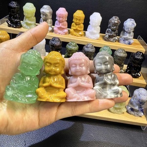 Hot Bán Pha Lê Khắc Phật Giáo Tôn Giáo Thủ Công Chữa Bệnh Đá 5Cm Rõ Ràng Thạch Anh Bé Phật Tượng Cho Trang Trí Nội Thất - Product Image 2