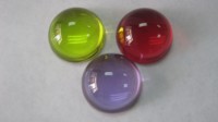 Demi boules acryliques colorées rouges pour la décoration de la maison de mariage Contact jonglerie magique sphère acrylique personnalisée
